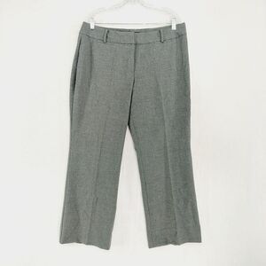 Talbots Gray Wide Leg Business Casual Dress Pants Trousers Curvy Fit